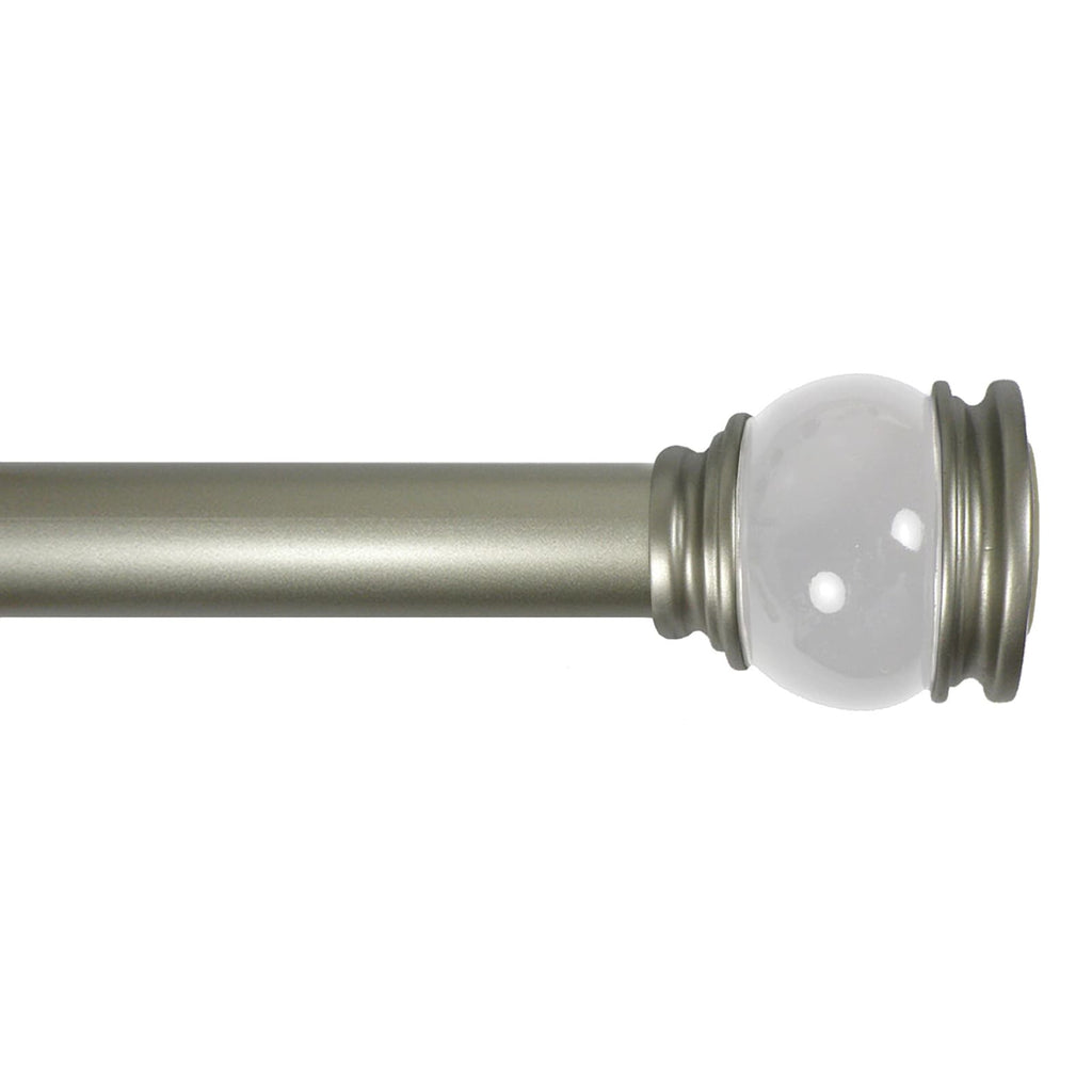 Nicole 1" Clear Shower Tension Rod, 41-72"