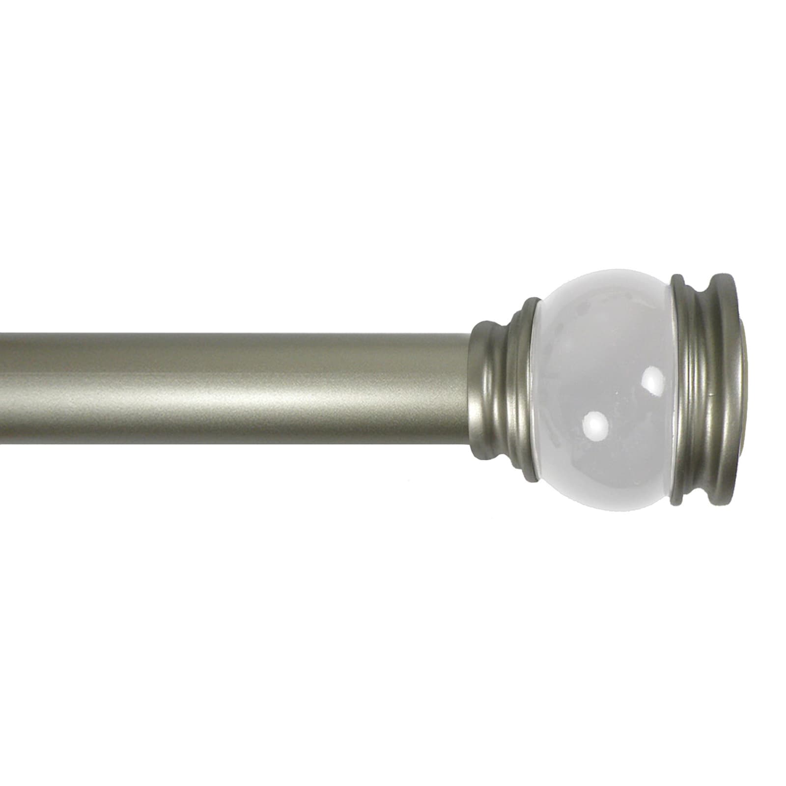 Nicole 1" Clear Shower Tension Rod, 41-72"
