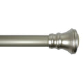 Holly 1" Nickel Finish Tension Shower Rod, 41-72"