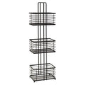 3-Tier Manhattan Matte Black Wire Storage Stand