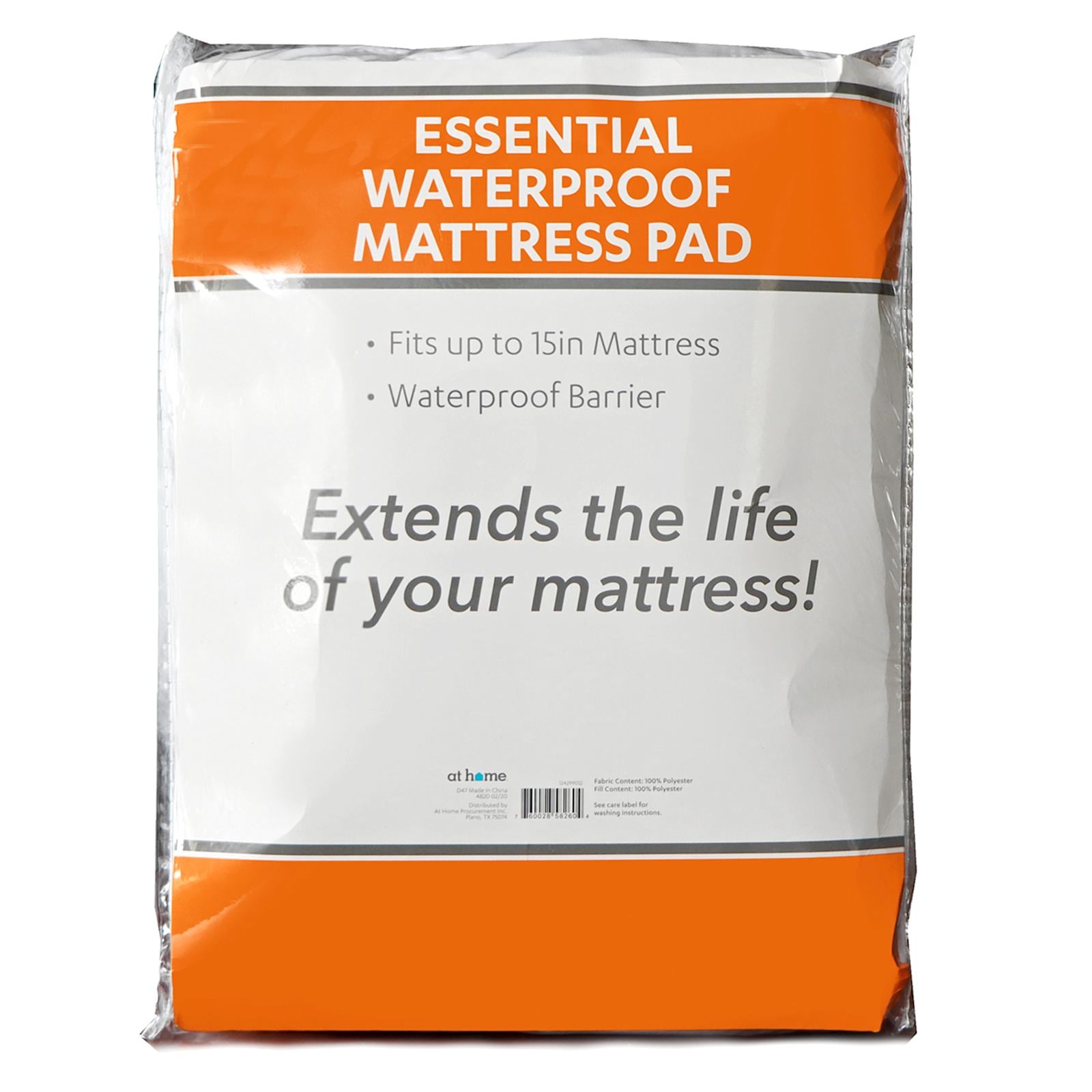 Essential Waterproof Mattress Pad, Twin XL