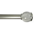 Marbled Steel Shower Rod, 42-72"