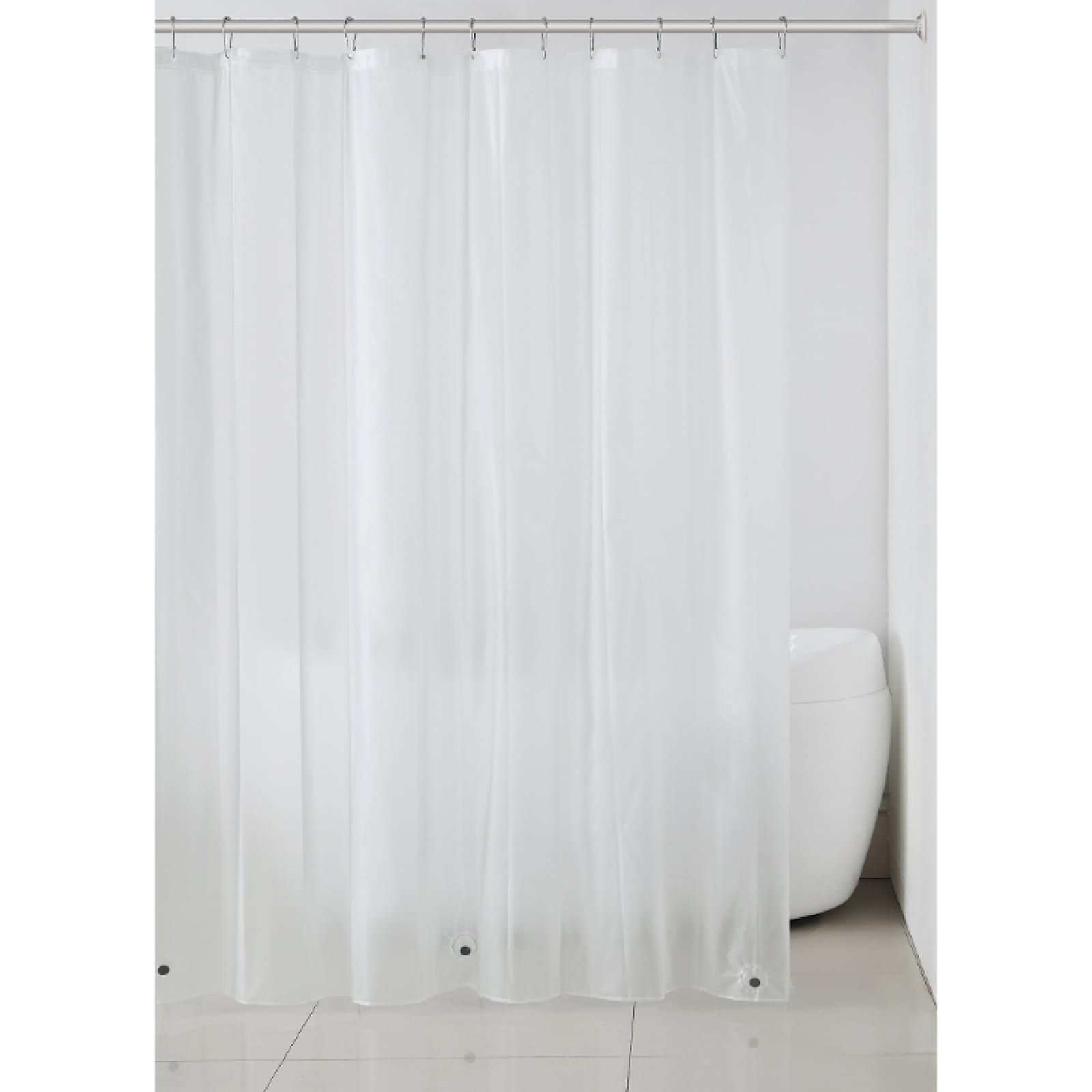 Frost Hotel Peva Heavyweight Shower Curtain Liner, 72"