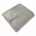 Light Grey Plush Bed Blanket