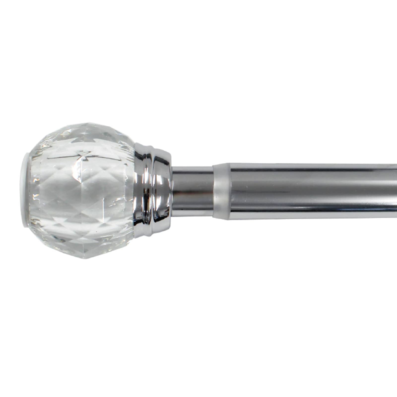 Acrylic Shower Tension Rod, 42-72"