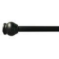 Black Round Shower Rod, 72"