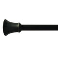 Black Cone Shower Tension Rod, 42-72"