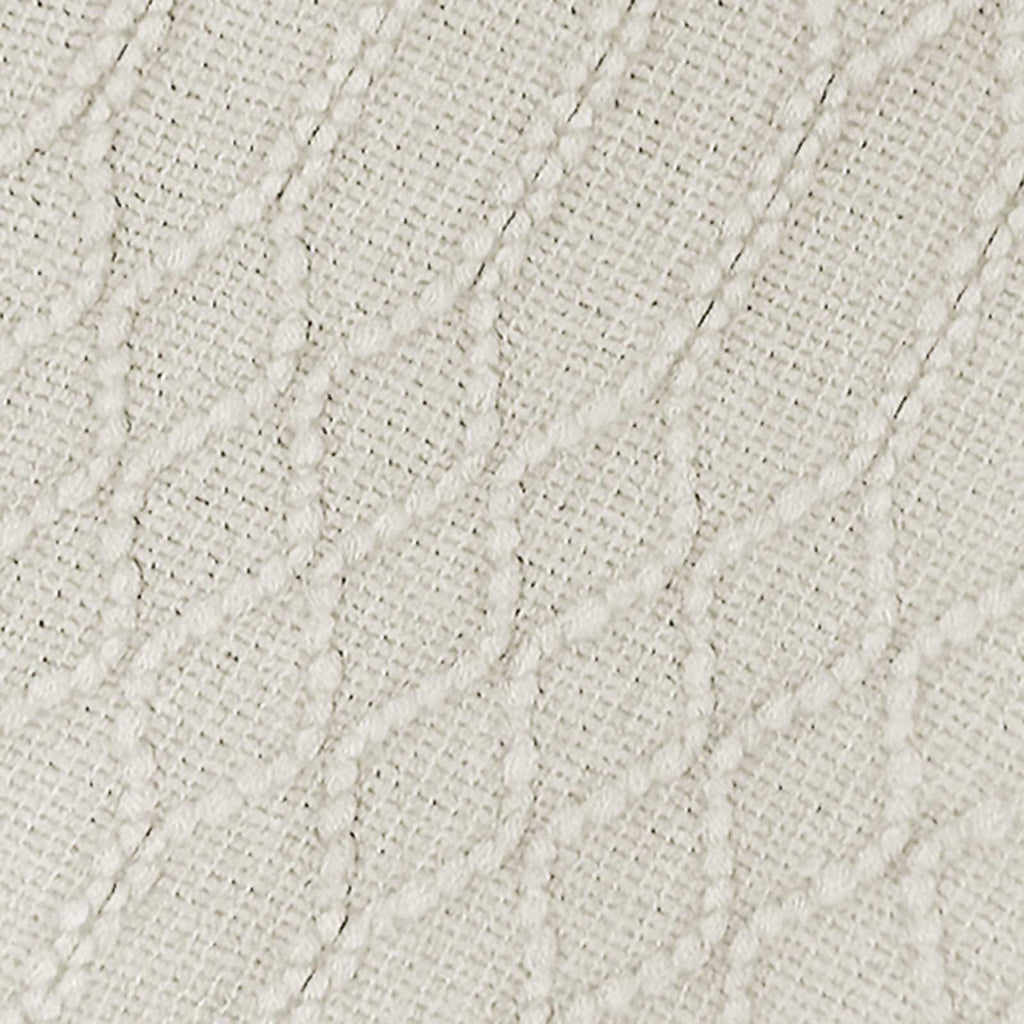 Beverly Ivory Throw Blanket, 50x60
