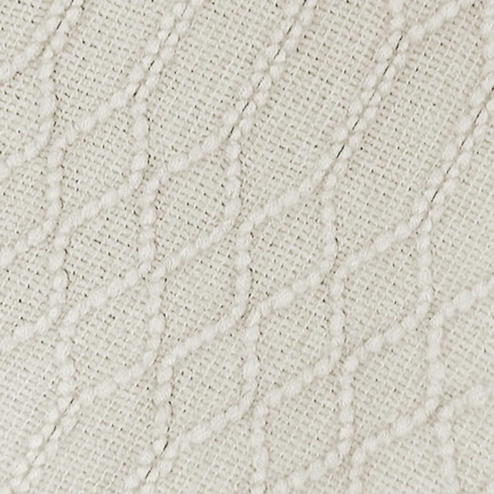 Beverly Ivory Throw Blanket, 50x60