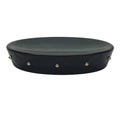 Black & Gold Quilted Ceramic Stud Soap Dish