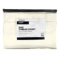 6-Piece Egret White 1000 Thread Count Cotton Blend Sateen Sheet Set, King