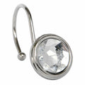 12-Piece Meagan Chrome Shower Curtain Hooks