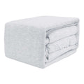 4-Piece Light Grey Jersey Sheet Set, Queen