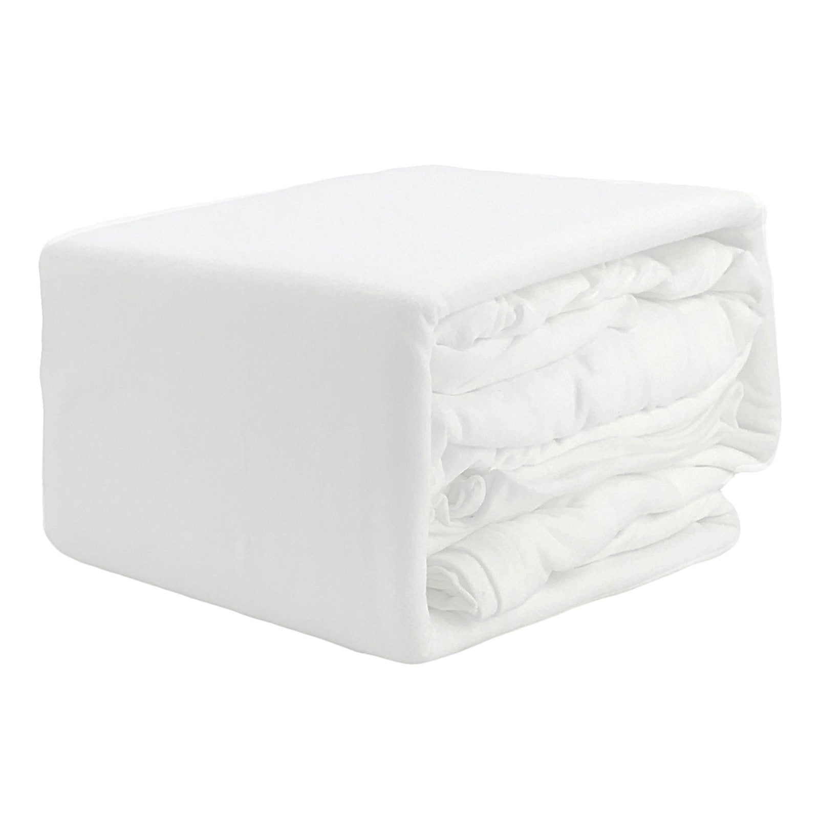 4-Piece White Jersey Sheet Set, King