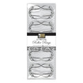 12-Piece Chrome Roller Shower Curtain Rings
