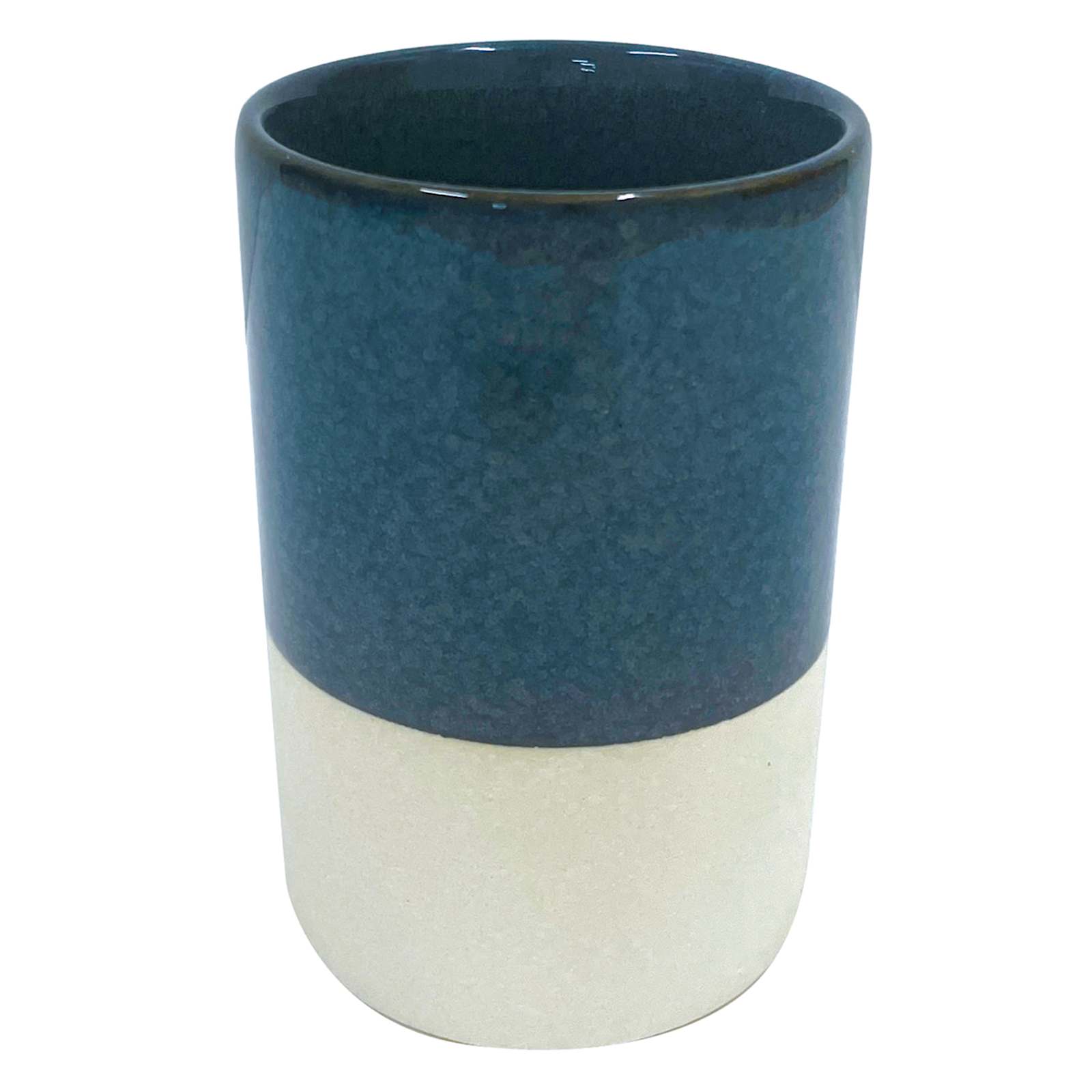 Blue Glazed Bath Tumbler, 4.5"