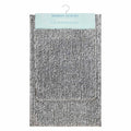 2-Piece Dark Grey Tufted Bath Rug Set