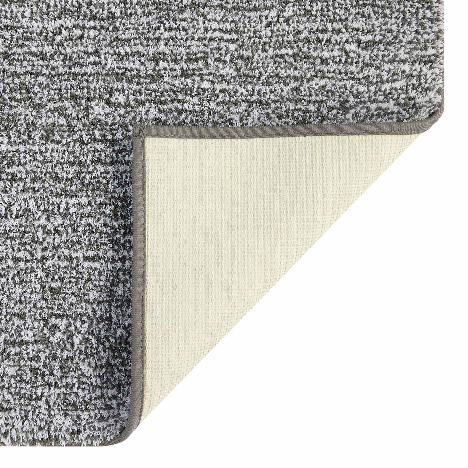 2-Piece Dark Grey Tufted Bath Rug Set