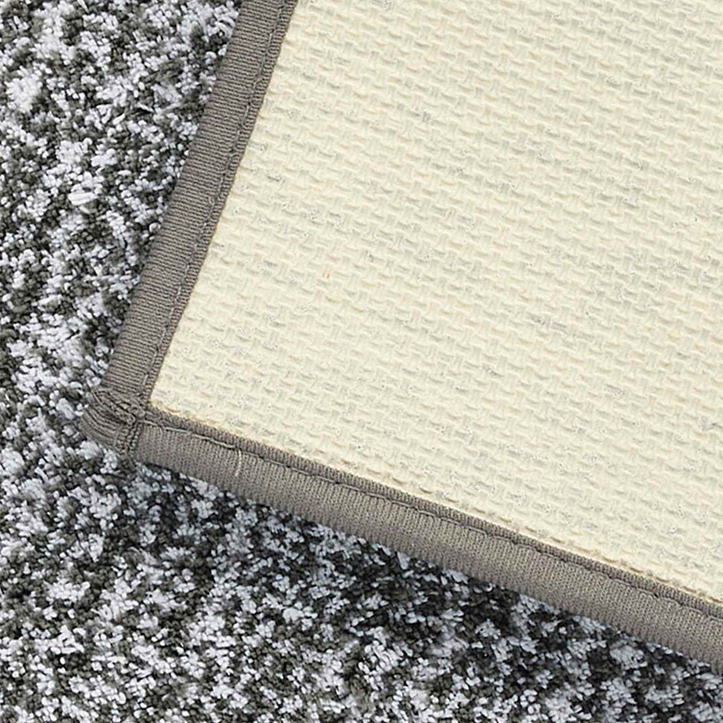 2-Piece Dark Grey Tufted Bath Rug Set