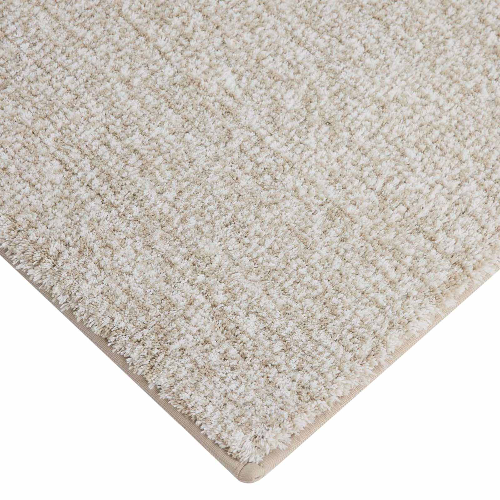 2-Piece Natural & White Tufted Bath Rug Set