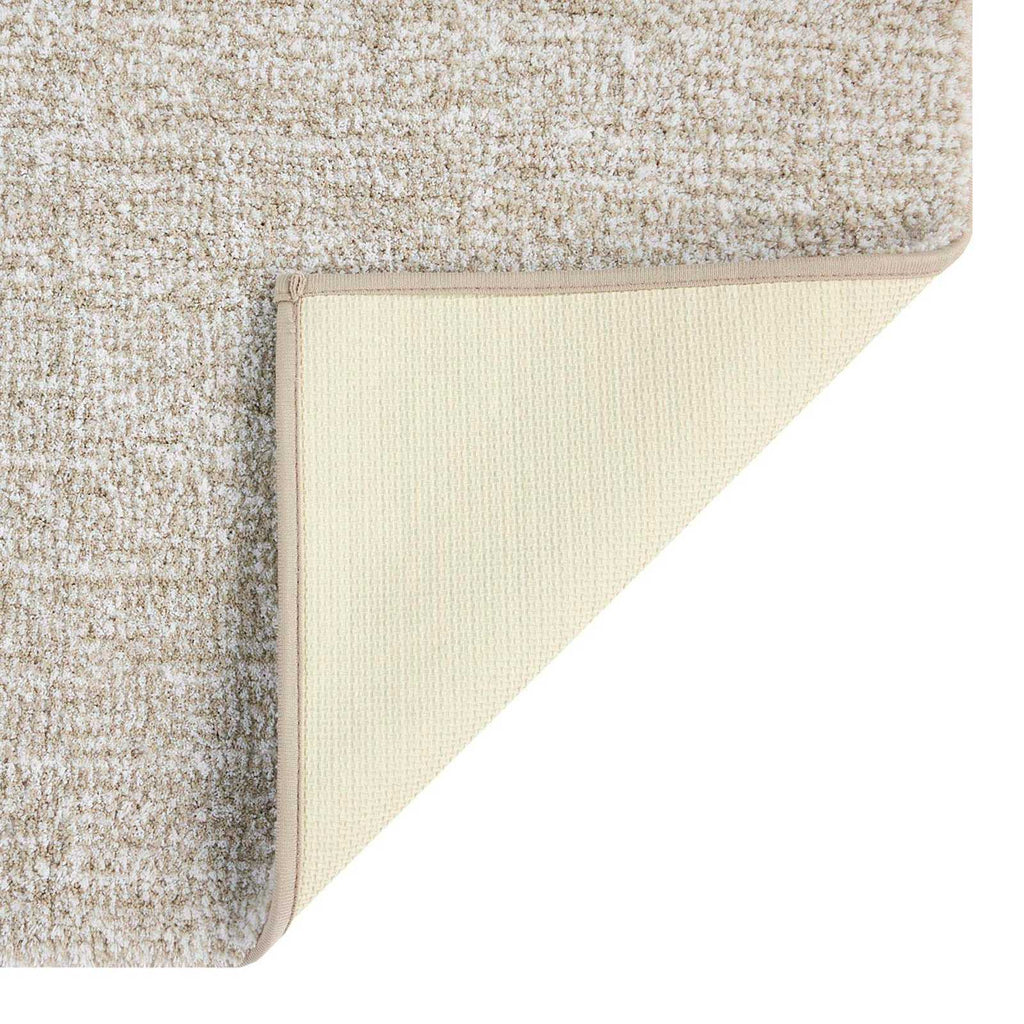 2-Piece Natural & White Tufted Bath Rug Set