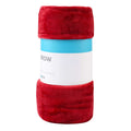 Red Microfiber Plush Throw Blanket, 50x60