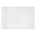 Reversible White Bath Rug, 20x30
