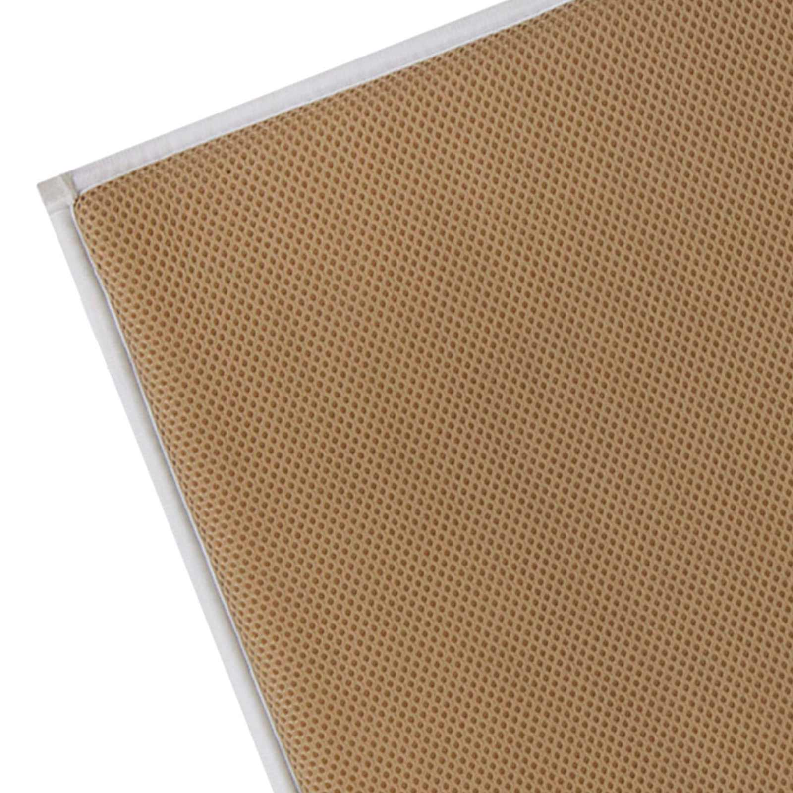 White Waffle Border Memory Foam Cotton Bath Rug, 20x30