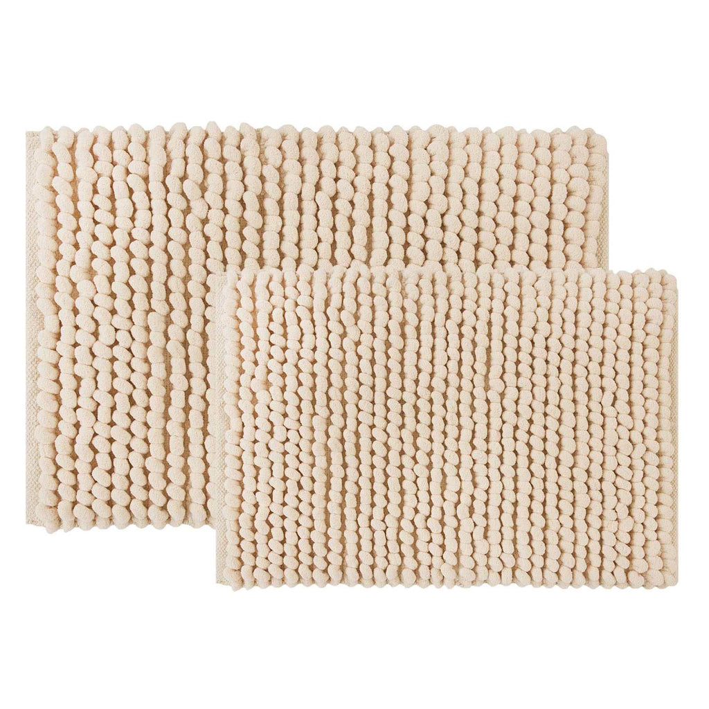 2-Pack Sand Loop Bath Rug Set, 17x24 & 20x30