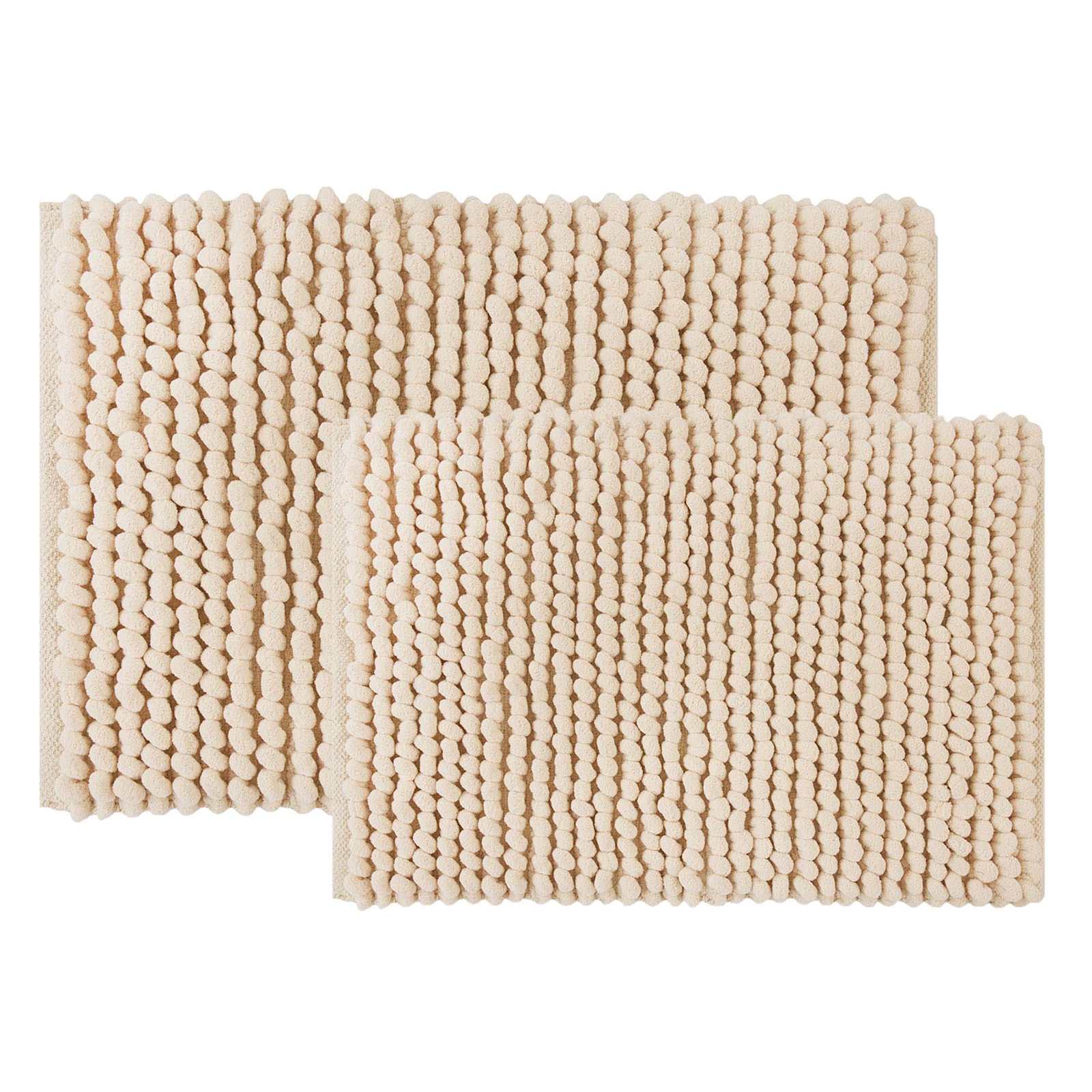 2-Pack Sand Loop Bath Rug Set, 17x24 & 20x30