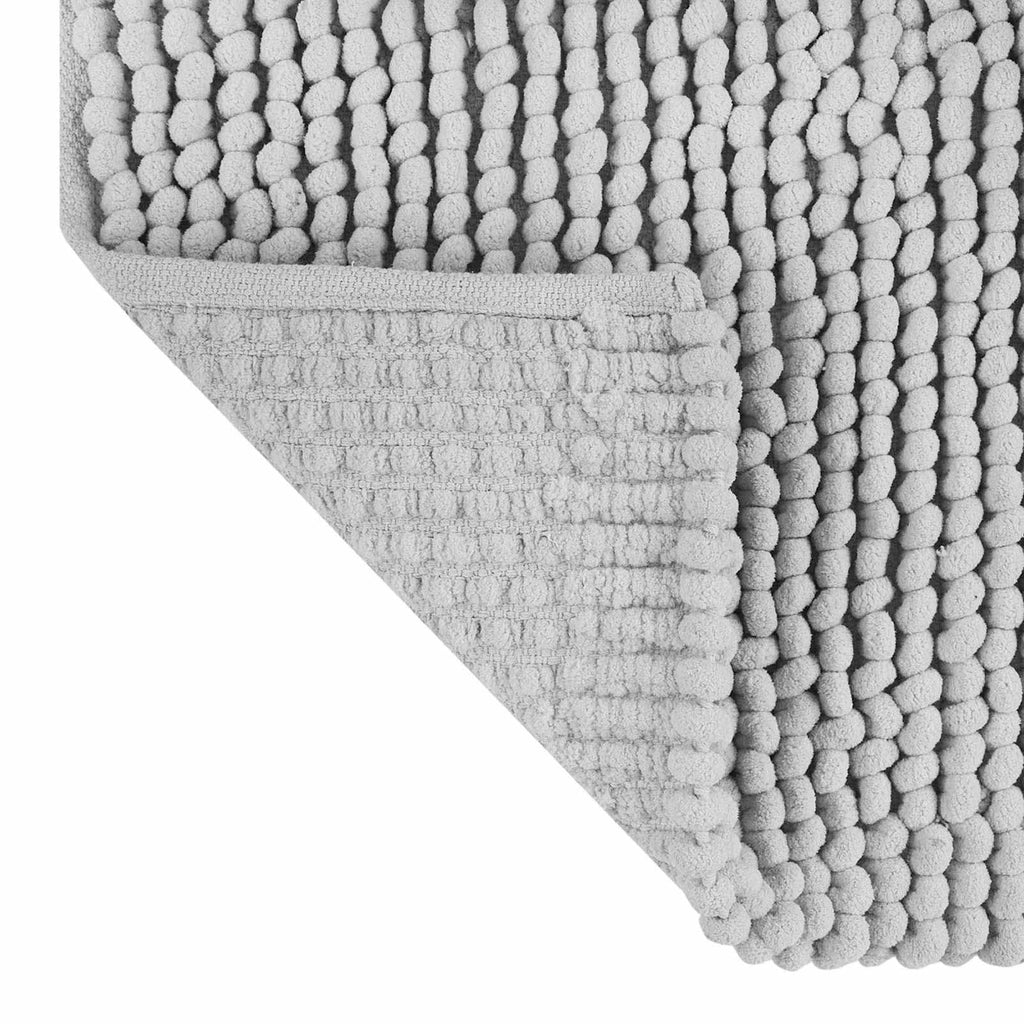 2-Pack Grey Loop Bath Rug Set, 17x24 & 20x30