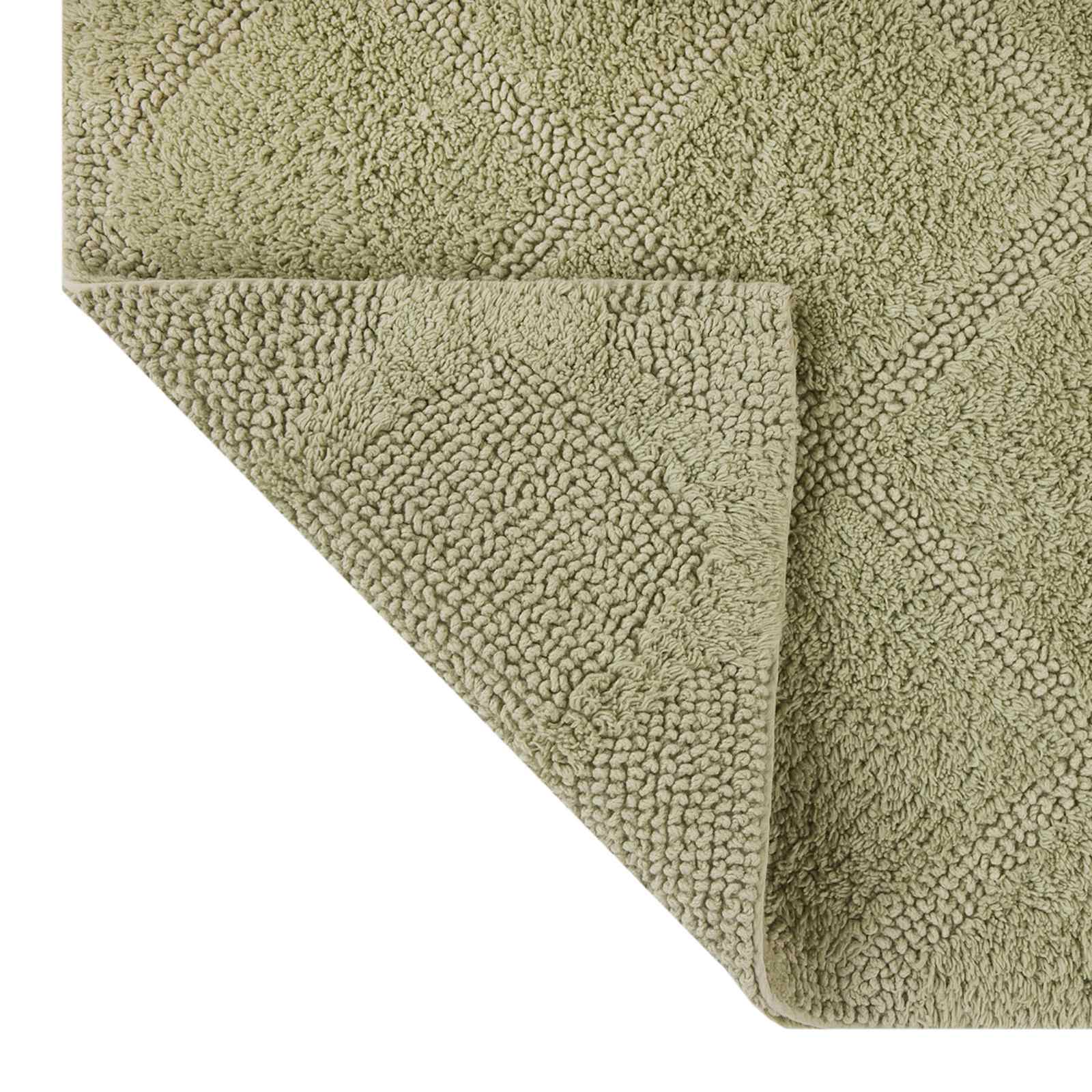 2-Pack Green Diamond Bath Rug Set, 17x24 & 20x32