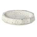 Mica White Terrazzo Cement Soap Dish, 5.5"