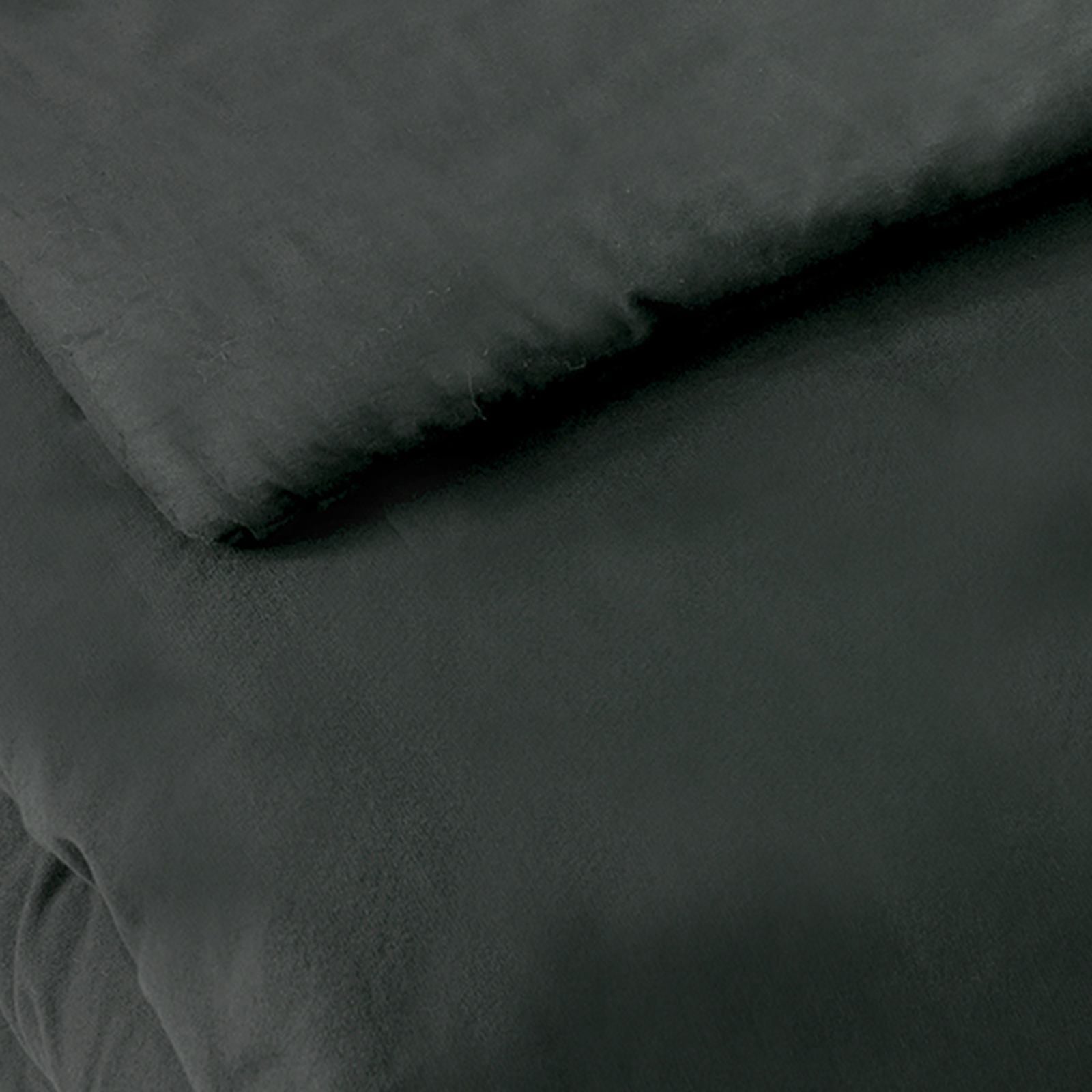 3-Piece Black Cotton Textured Comforter Set, Full/Queen