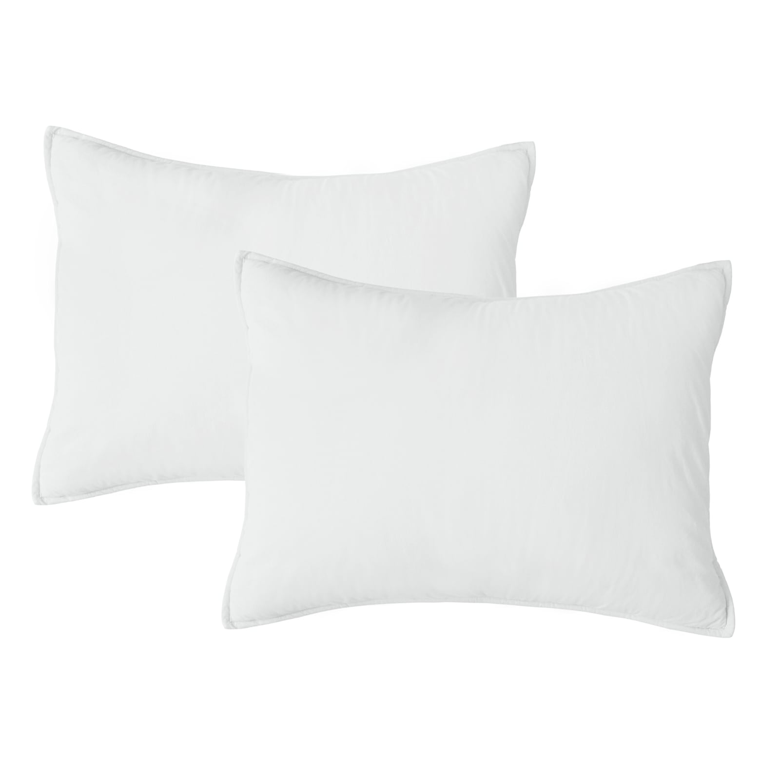 3-Piece White Washed Cotton Percale Comforter Set