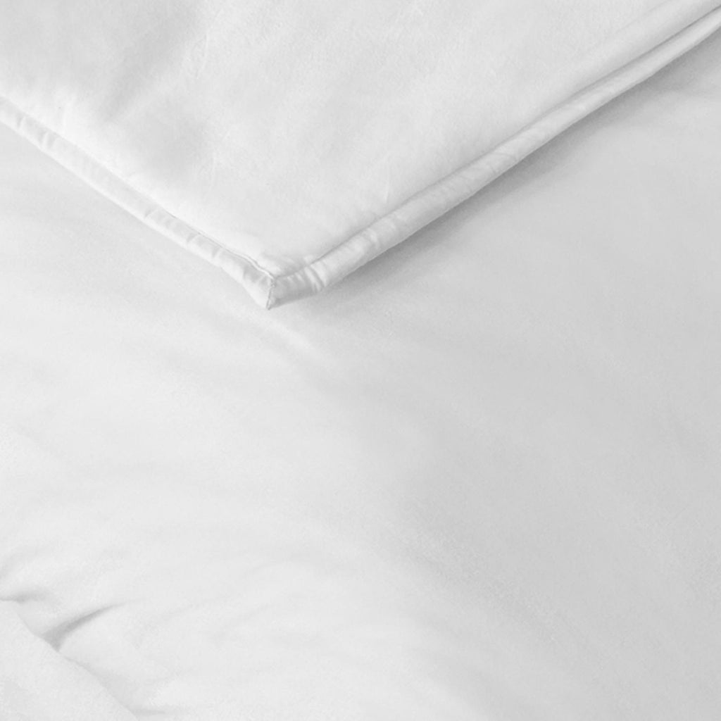 3-Piece White Washed Cotton Percale Comforter Set