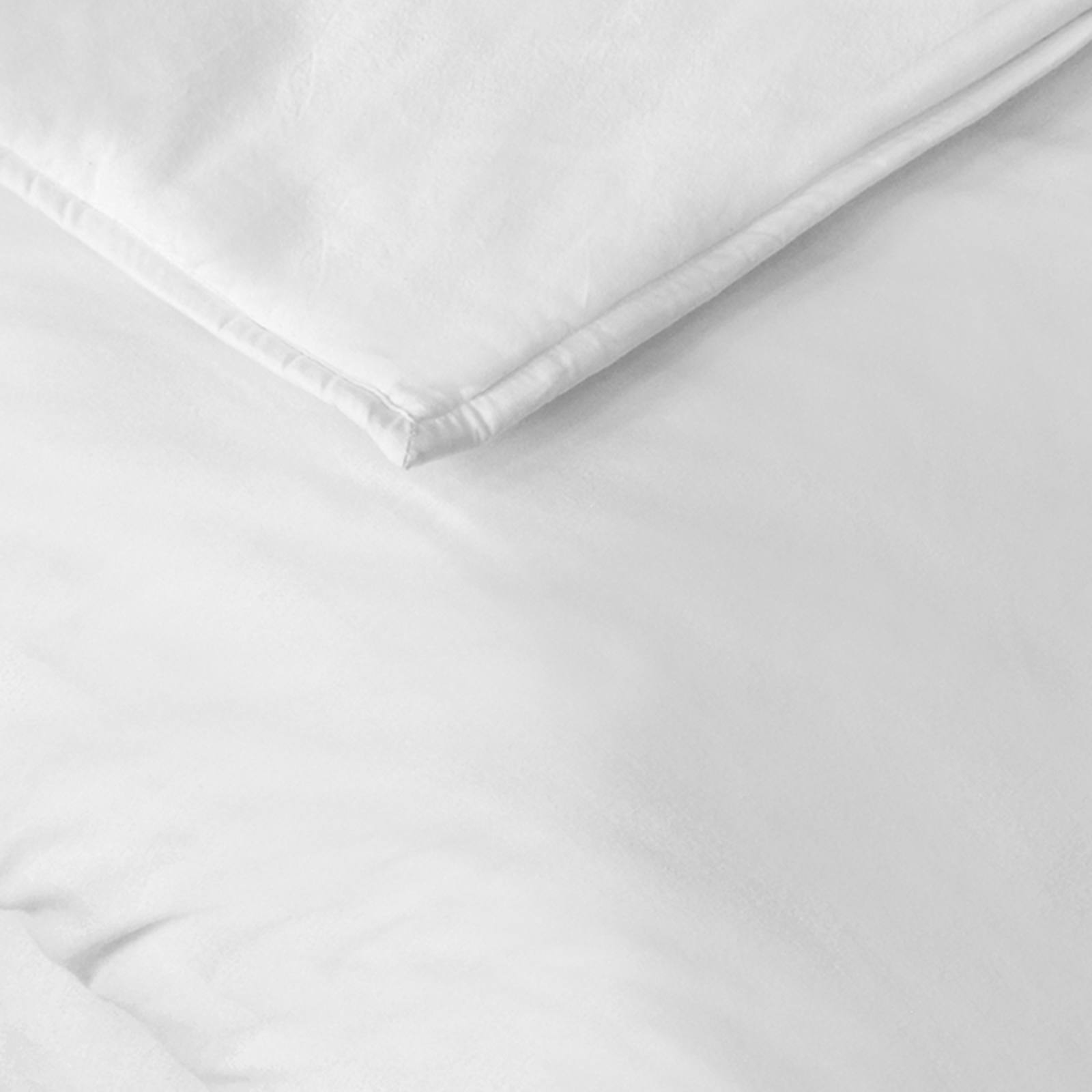 3-Piece White Washed Cotton Percale Comforter Set