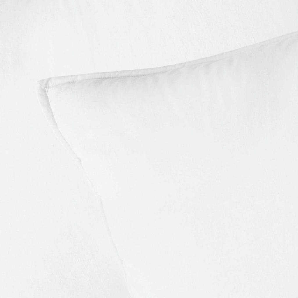 3-Piece White Washed Cotton Percale Comforter Set