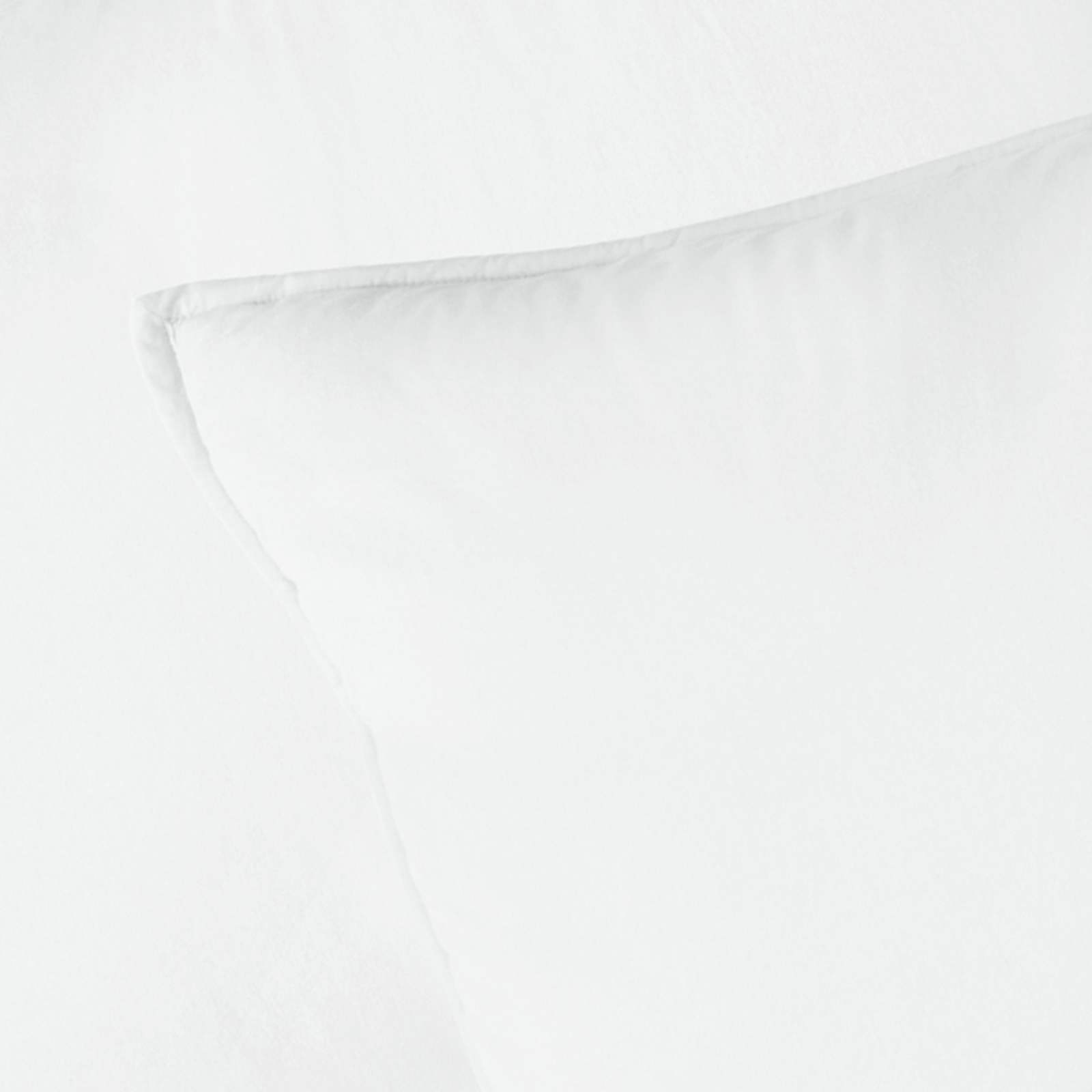 3-Piece White Washed Cotton Percale Comforter Set