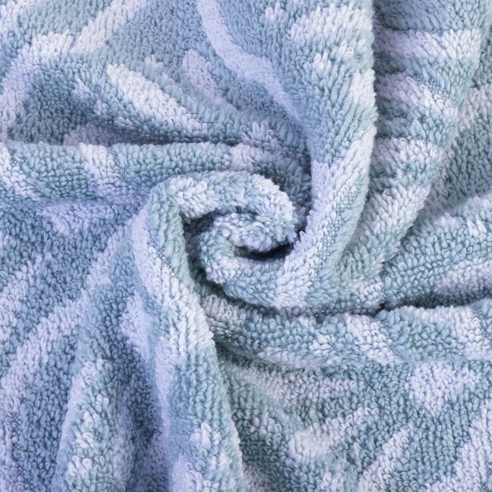 Luxury Jacquard Light Blue Towels
