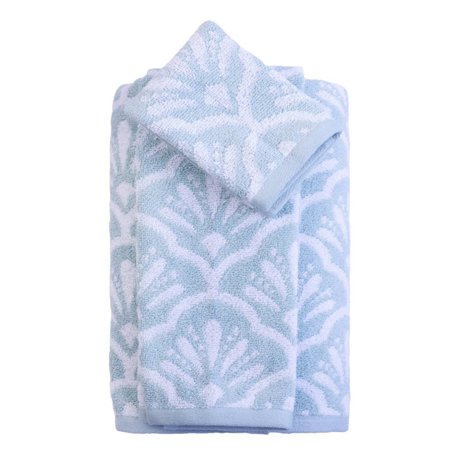 Luxury Jacquard Light Blue Towels