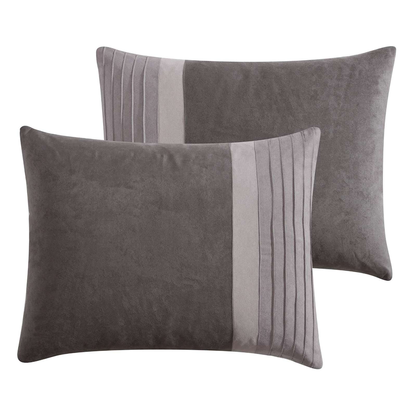 7-Piece Tamona Grey Comforter Set, Full/Queen