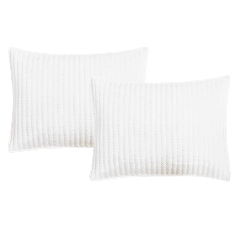 3-Piece White Washed Microfiber Quilt Set