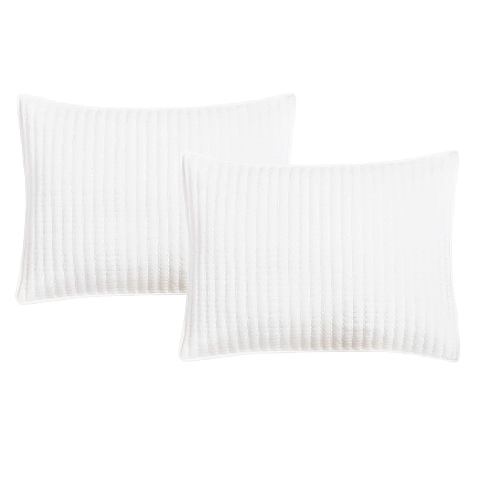 3-Piece White Washed Microfiber Quilt Set