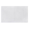 Racetrack White Bath Rug, 20x30
