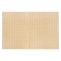 Woven Square Yellow Bath Rug, 20x30