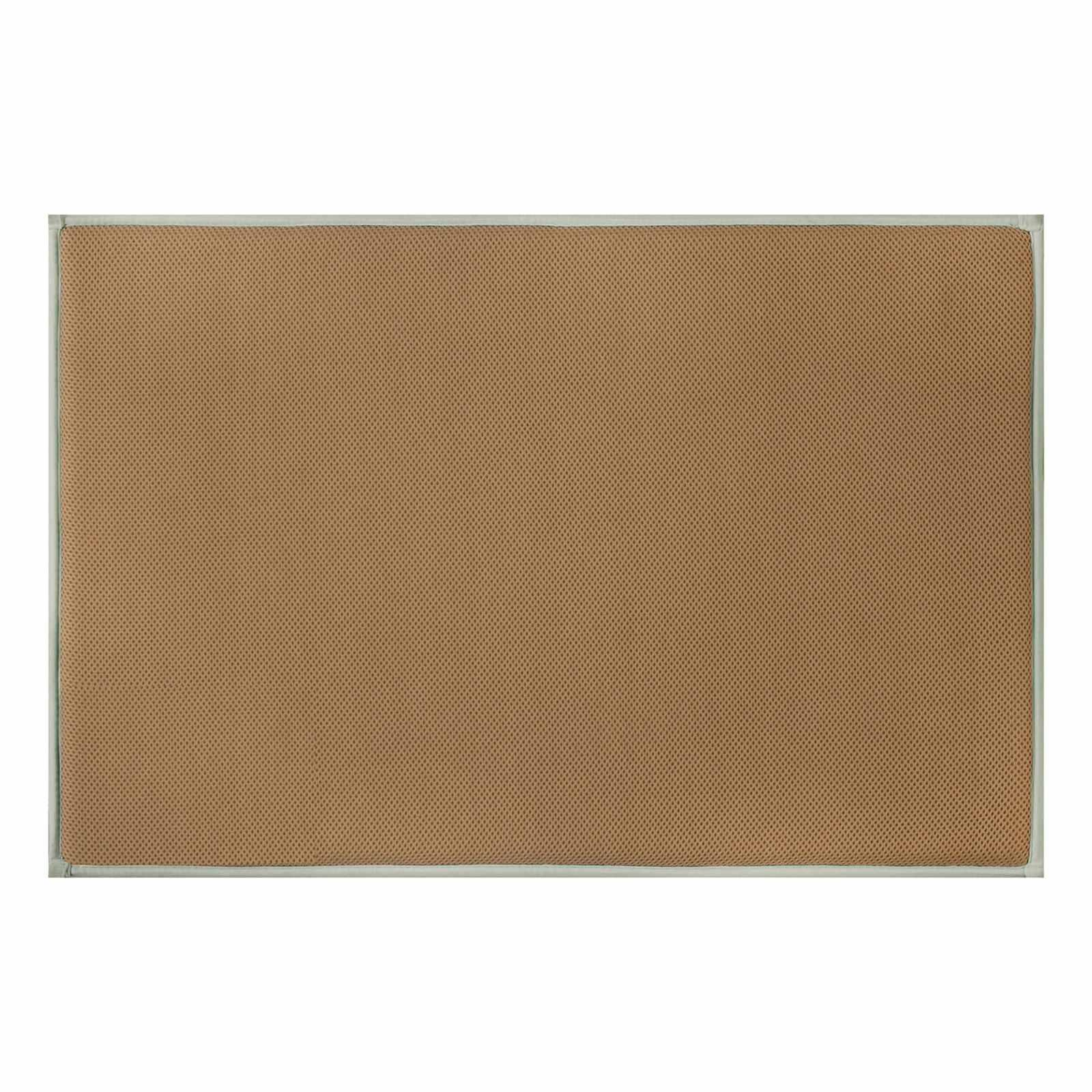 Sea Green Waffle Border Memory Foam Bath Rug, 20x30