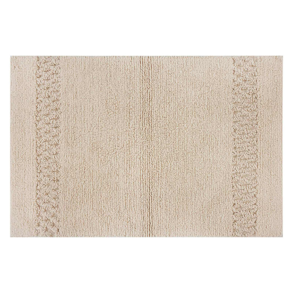 Reversible Tan Bath Rug, 17x24