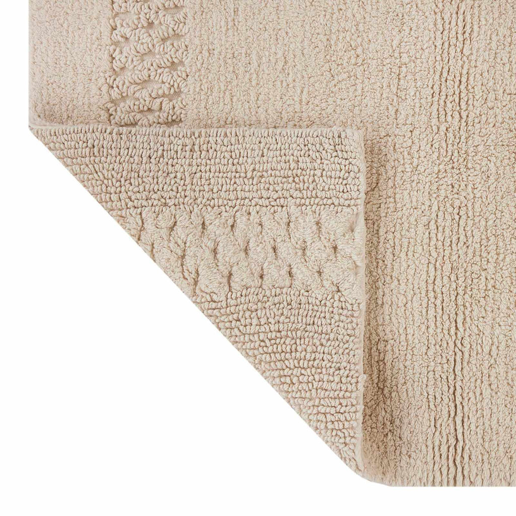 Reversible Tan Bath Rug, 17x24