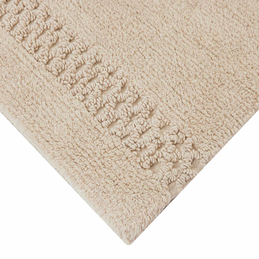 Reversible Tan Bath Rug, 17x24